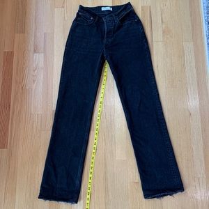 Abercrombie and Fitch black jeans size 24 Long The 90’s baggy low rise